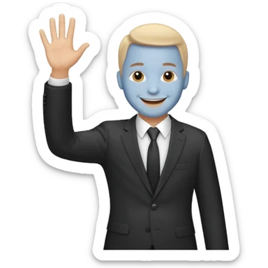 Hombre saludando  sticker