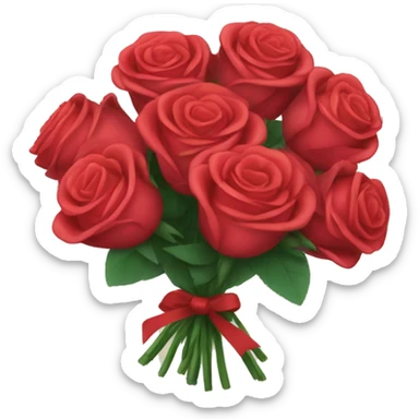 A bouquet of roses sticker