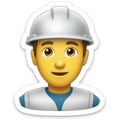 Trabajador con herramienta  sticker