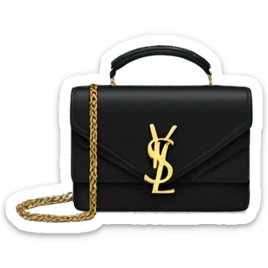 Black ysl bag sticker
