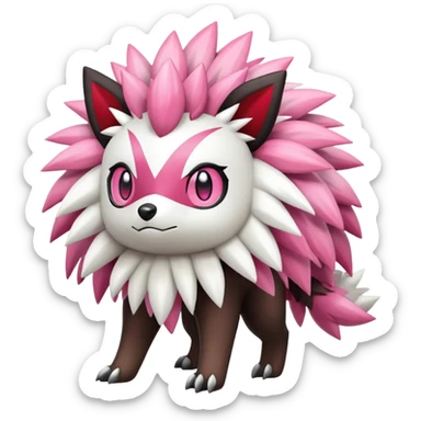 Shiny Zigzagoon-Shaymin-hybrid, full body sticker