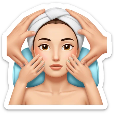 facial massage sticker