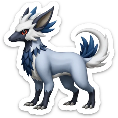 Trico-Nargacuga-Silvally-Absol-fusion sticker