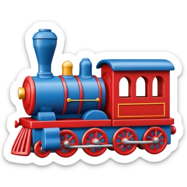 train toy made of wood only sticker