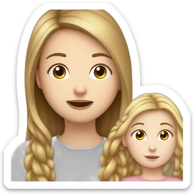 one white girl whispers in the ear of another white girl sticker