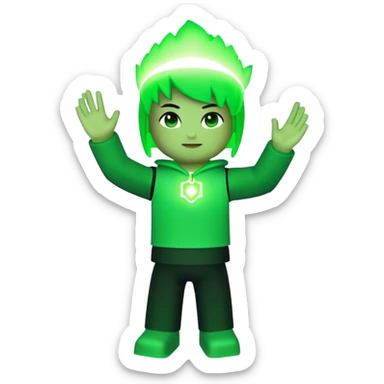 Lucky aura Roblox avatar  sticker