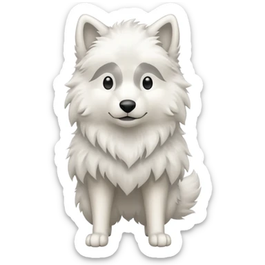 Loup Blanc GG sticker
