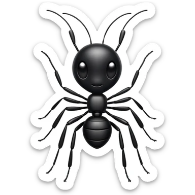 Ant with big head sticker