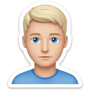 🤵🏼bu emojide sadece göz rengini mavi yap sticker