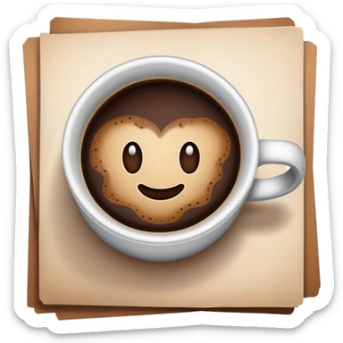 coffee filling in filter
 sticker