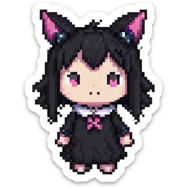 pink Kuromi sticker
