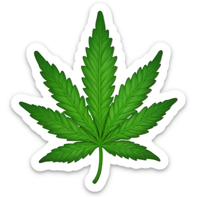 Marijuana Leaf￼ sticker