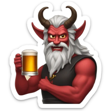Satan biere sticker