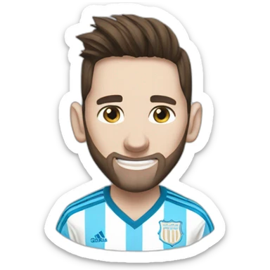 messi à l'olympique de marseille sticker