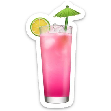 Pink mocktail  sticker
