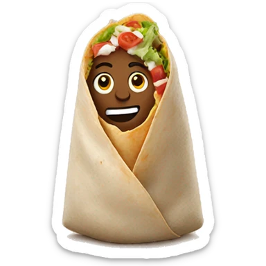 Chipotle burrito sticker