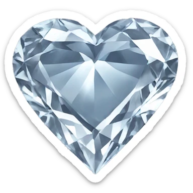 heart diamond  sticker