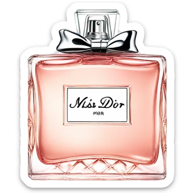 Miss dior perfume sticker