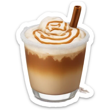 Iced sea salt caramel latte sticker