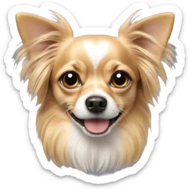 Chihuahua terrier long haired sticker