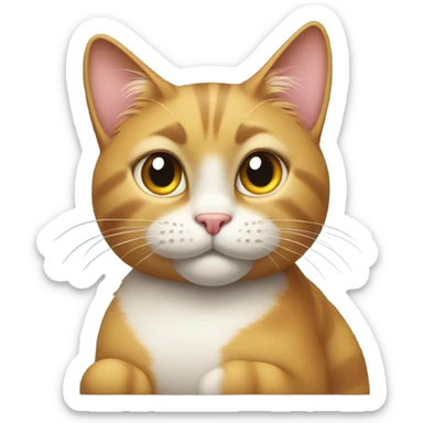 Thinking Cat sticker