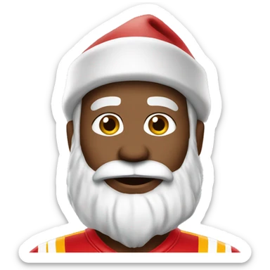 Chiefs Fan Santa sticker