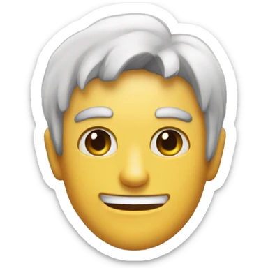 Mitad demonio y Mitad saludo sticker