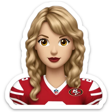 taylor-swift-49ers sticker