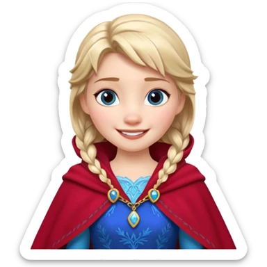 Anna from the Frozen movie sticker