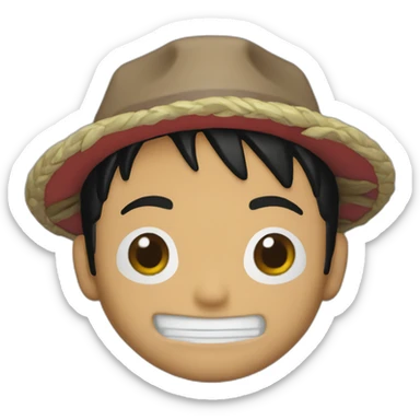 luffy funko pop style sticker