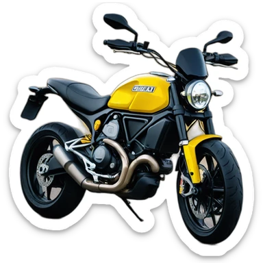 ducati scrambler cat sticker