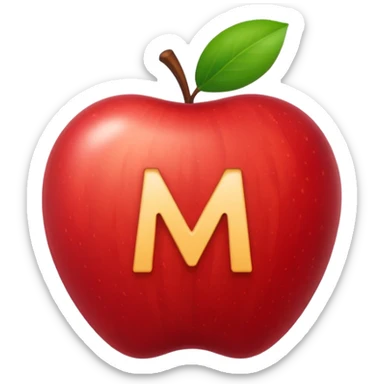 Quiero que sea  así y que esconda la letra M sticker