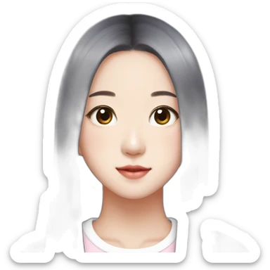 Korean girl jisoo from blackpink sticker