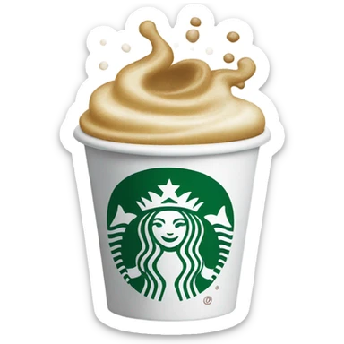 Starbucks coffee cup sticker