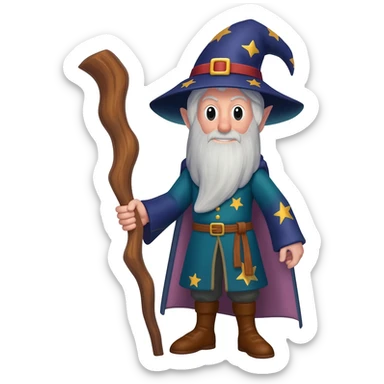 merlin the goolgle mpas magacian sticker