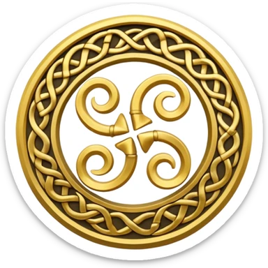Triskelion faça um emoji desse símbolo  sticker