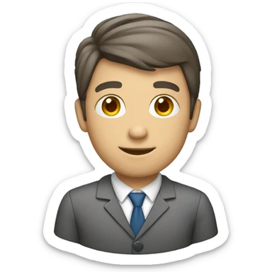 male teacher who assigns a project sticker