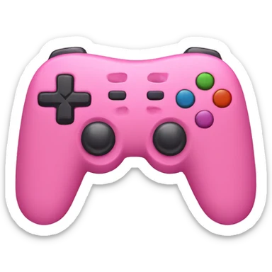 Pink video game controller  sticker