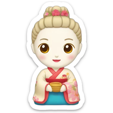 Hina doll sticker