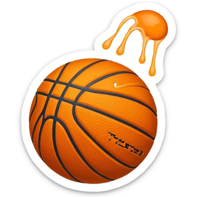 Hazme un emoji de bola de basket sticker