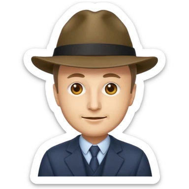 Friedrich Merz emoji, with a hat sticker