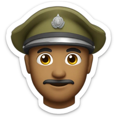 Dutch ost India soldier from the past sticker