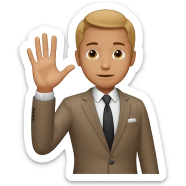 A cheapskate guy who asks 50/50 sticker