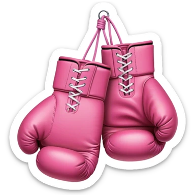 pink boxing gloves sticker