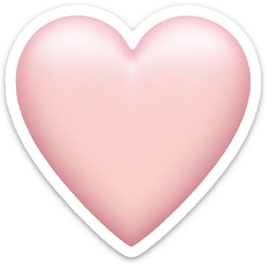 light pink heart sticker