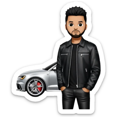 The weeknd With ÁN Rs6 sticker