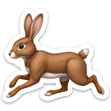 Hare running in Haeigh Hares kit sticker
