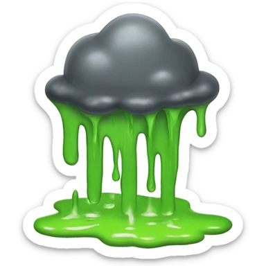 A puddle of dripping slime  sticker