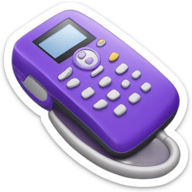 téléphone portable  violet sticker