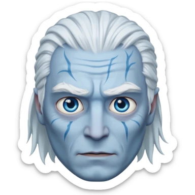 night king  from Games of throne character face only front face sticker